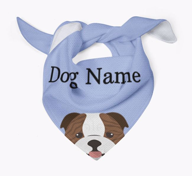 Personalised Dog Bandana with Peeking Yappicons for {dogsName}